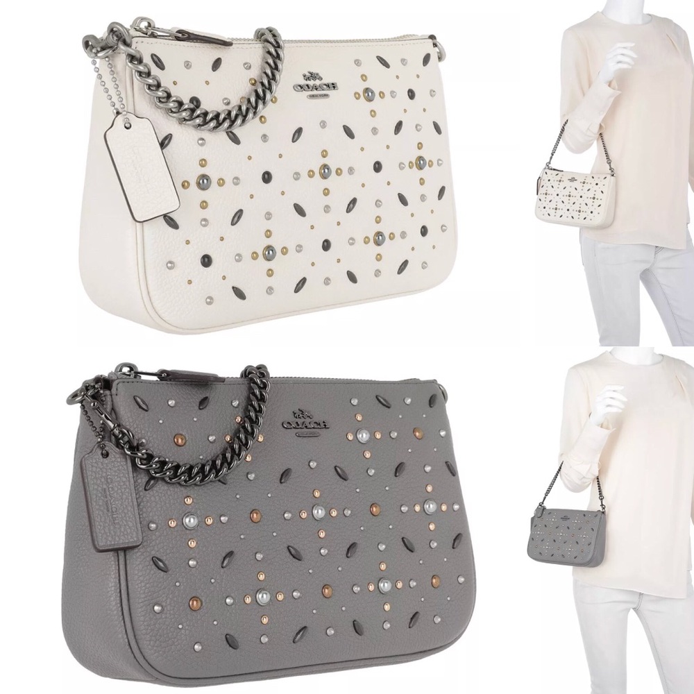 Coach 22 Prairie Nolita Rivets Wristlet Handbag